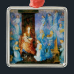 ORNAMENTO DE METAL VIRGEM COM PREOCUPAÇÃO INFANTIL DE ÂNGULOS, ESCÓPI<br><div class="desc">Mestra medieval italiana de Beato Angélico,  Perugia Altarpedal - Itália. . Rielaboração com uma brilhante pedra preciosa 3d.</div>