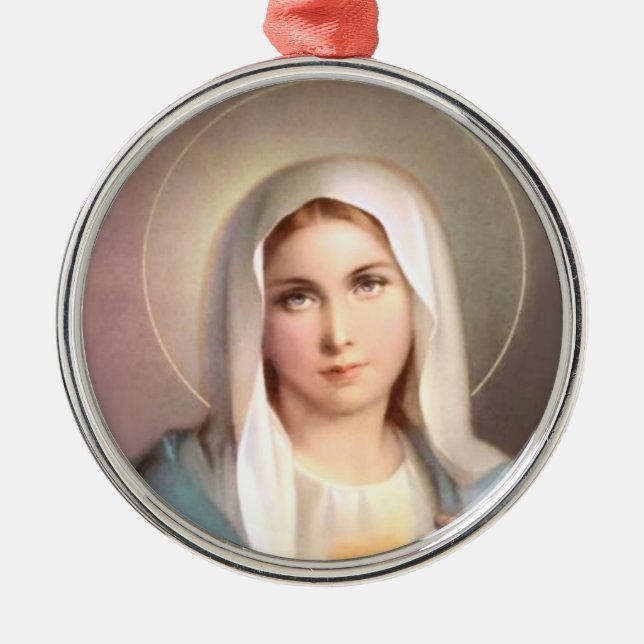 ORNAMENTO DE METAL VIRGIN MARY (Frente)