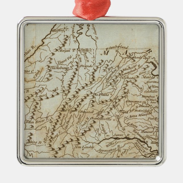 Ornamento De Metal Virgínia 9 (Frente)