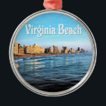 Ornamento De Metal Virginia Beach Ornament<br><div class="desc">Virginia Beach Ornament</div>