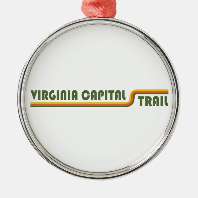 Ornamento De Metal Virginia Capital Trail (Frente)