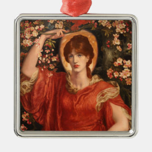 Ornamento De Metal Visão de Fiammetta (por Dante Gabriel Rossetti)
