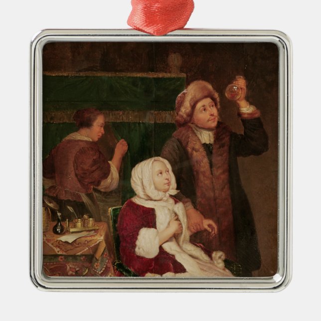 Ornamento De Metal Visita do doutor (Frente)