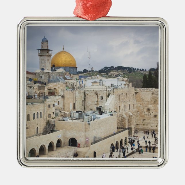 Ornamento De Metal Visitantes, Western Wall Plaza & Dome do Rock (Frente)