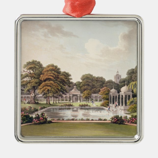 Ornamento De Metal Vista da abóbada, pavilhão de Brigghton, gravado (Frente)