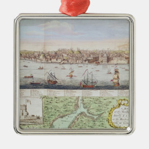 Ornamento De Metal Vista de Lisboa, 1755