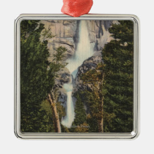 Ornamento De Metal Vista de Yosemite Falls & de vale