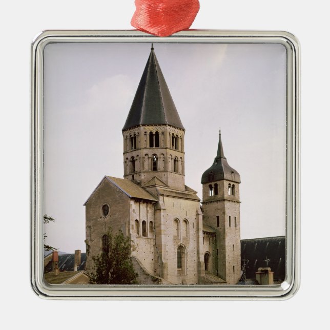 Ornamento De Metal Vista do Clocher de l'Eau Benite (Frente)