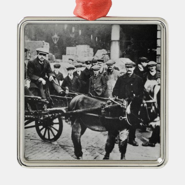 Ornamento De Metal Vista do jardim de Covent Mercado, 1900 (Frente)