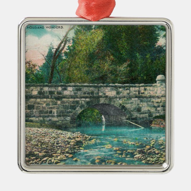 Ornamento De Metal Vista do Napa County BridgeNapa, CA (Frente)