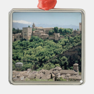 Ornamento De Metal Vista do palácio do Alhambra