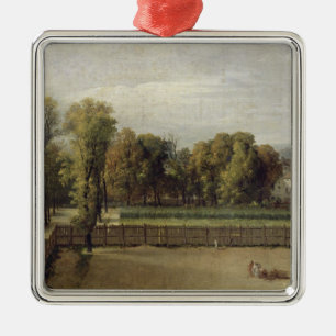 Ornamento De Metal Vista dos jardins de Luxembourg em Paris, 1794