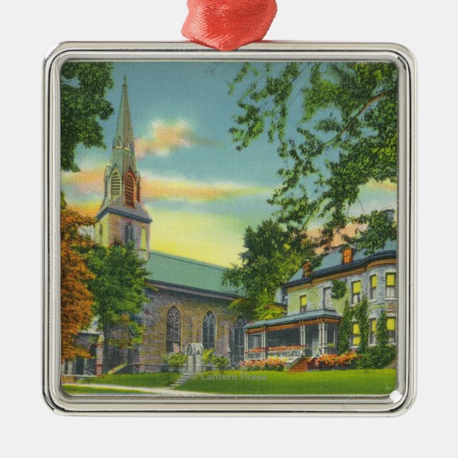 Ornamento De Metal Vista exterior da catedral de St Mary (Frente)