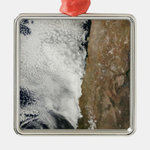 Ornamento De Metal Vista satélite das montanhas de Andes