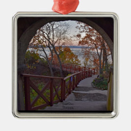 Ornamento De Metal Vista vista a partir da dentro da Residência de Ba