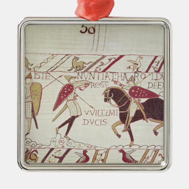 Ornamento De Metal Vital informa o rei Harold (Frente)