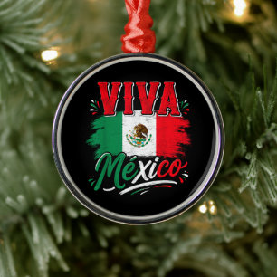 Ornamento De Metal Viva Bandeira do México Patriótico Orgulhoso Mexic