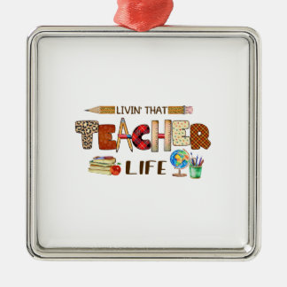 Ornamento De Metal Vivendo Aquela Vida De Professora