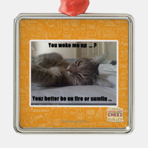 Ornamento De Metal Você acordou-me acima