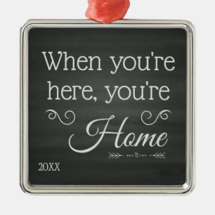 Ornamento De Metal Você é Home - presentes da adopção da assistê