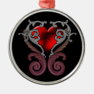 Ornamento De Metal Você Tem Meu Coração (Vermelho)