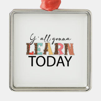 Ornamento De Metal Vocês Todos Aprenderão Hoje