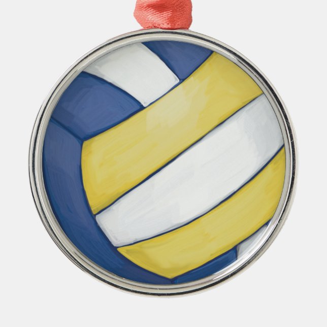 Ornamento De Metal Voleibol (Frente)