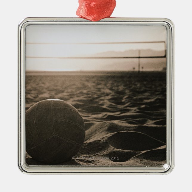 Ornamento De Metal Voleibol na areia (Frente)