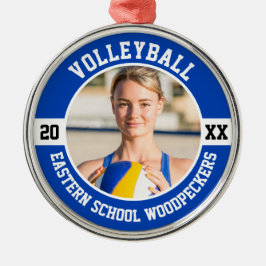 Ornamento De Metal Volleyball Player Team Sports High School Senior