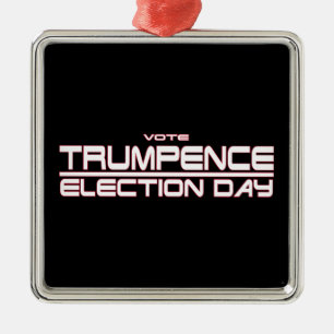 ORNAMENTO DE METAL VOTO TRUMPENCE: DIA DE ELEIÇÃO