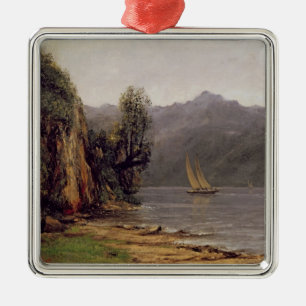 Ornamento De Metal Vue du Laca Leman, c.1873-77