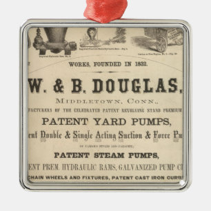 Ornamento De Metal W e B Douglas