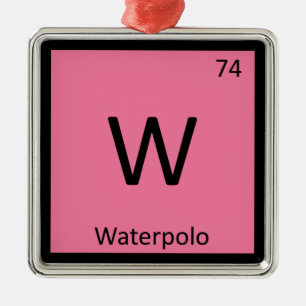 Ornamento De Metal W - Química do Esporte de Polo Aquático Tabela Per