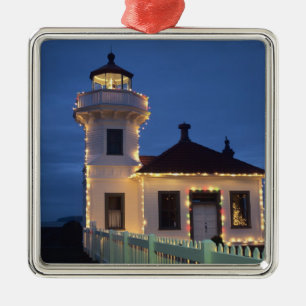Ornamento De Metal WA, Mukilteo, Farol de Mukilteo, estabelecido