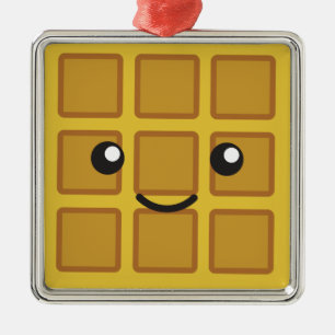Ornamento De Metal Waffle