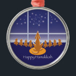 Ornamento De Metal WagsToWish®_Menorah Cães<br><div class="desc"></div>