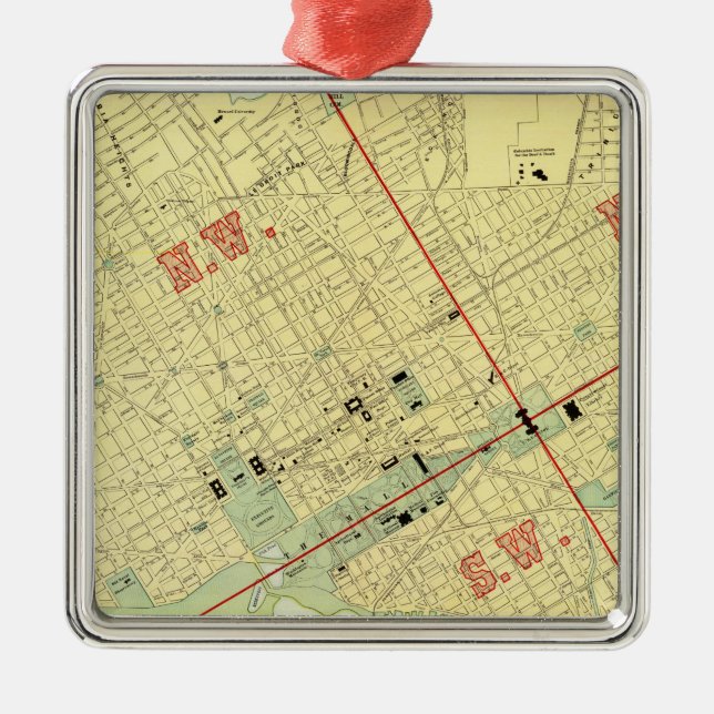 Ornamento De Metal Washington, C.C. (Frente)