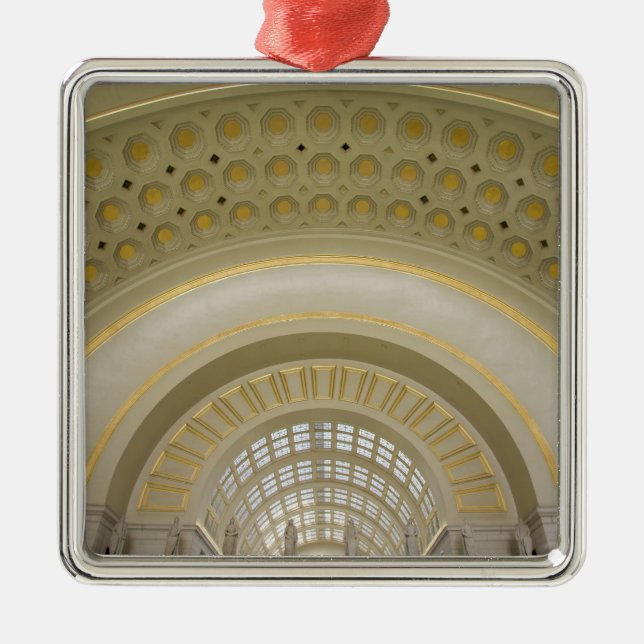 Ornamento De Metal WASHINGTON, C.C. EUA. Interior da estação da união (Frente)