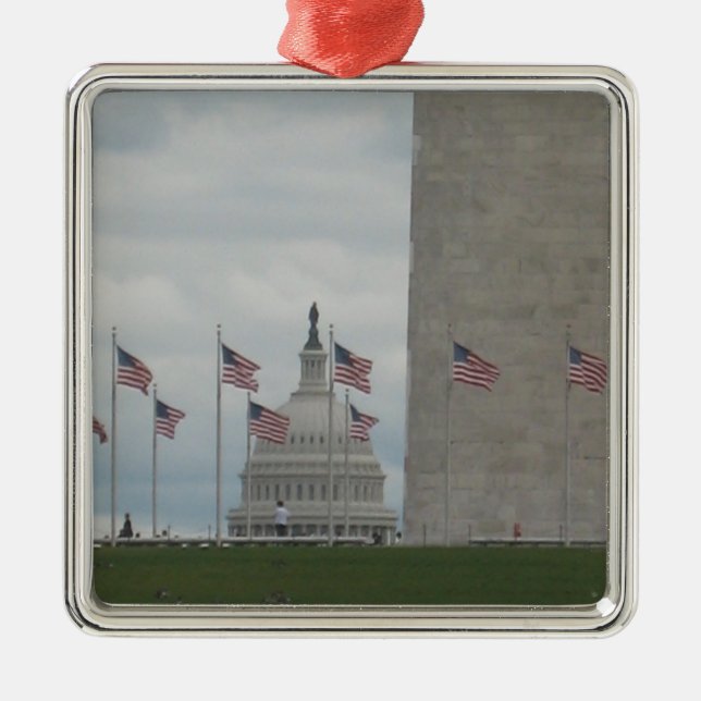 Ornamento De Metal Washington D.C. Collectible Ornament (Frente)