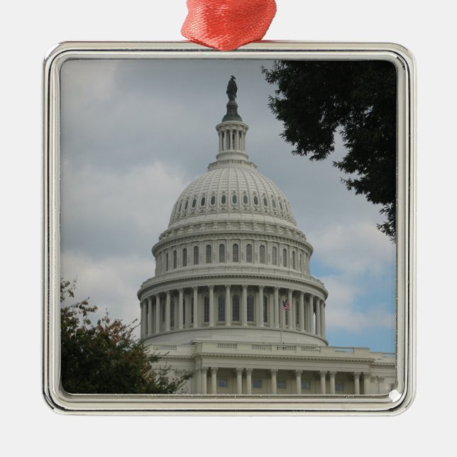 Ornamento De Metal Washington DC Capitol Ornament (Frente)