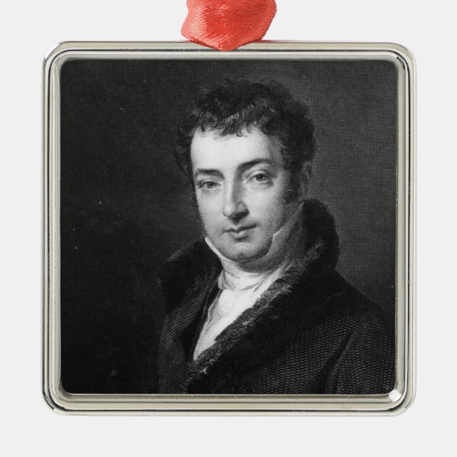 Ornamento De Metal Washington Irving (Frente)
