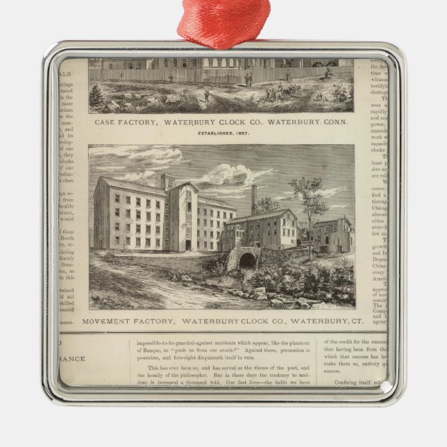 Ornamento De Metal Waterbury Pulso de disparo Empresa (Frente)