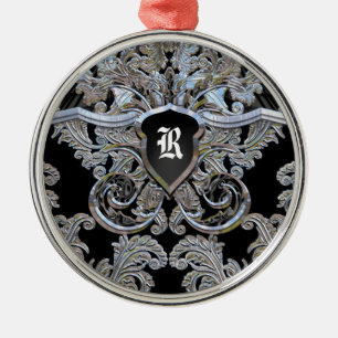 Ornamento De Metal Waydhill Exquisite Monograma Vitoriano