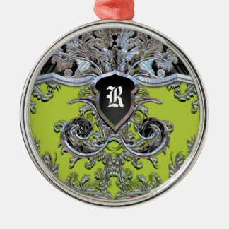 Ornamento De Metal Waydhill Vineyard Monograma Victorian