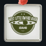 Ornamento De Metal West Little Owyhee River Idaho Kayaking<br><div class="desc">O rio West Little Owyhee,  em Oregon,  é um afluente do rio Owyhee perto da fronteira Nevada-Oregon perto da comunidade de McDermitt,  Nevada. Aproximadamente 57 milhas (91, 7 km) de comprimento,  o rio flui para leste por Deer Flat e para Louse Canyon.</div>
