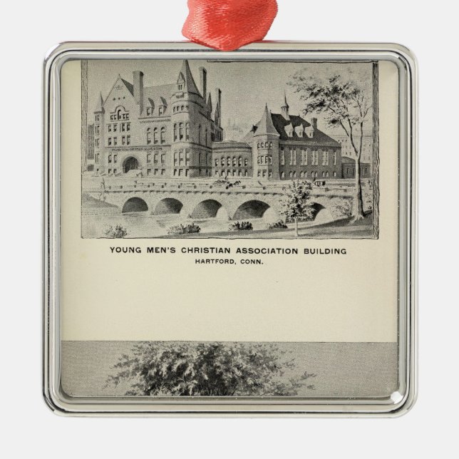 Ornamento De Metal Westwood, YMCA, Hartford (Frente)