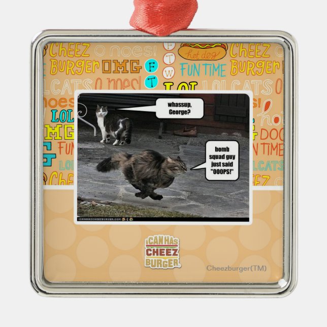 Ornamento De Metal whassup, George? (Frente)