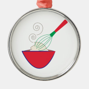 Ornamento De Metal Whisk e role
