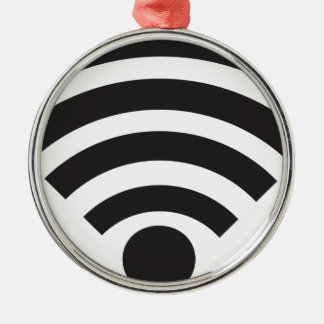Ornamento De Metal Wifi network symbol