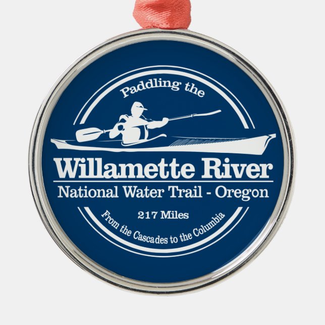 Ornamento De Metal Willamette River NWT (SK) (Frente)